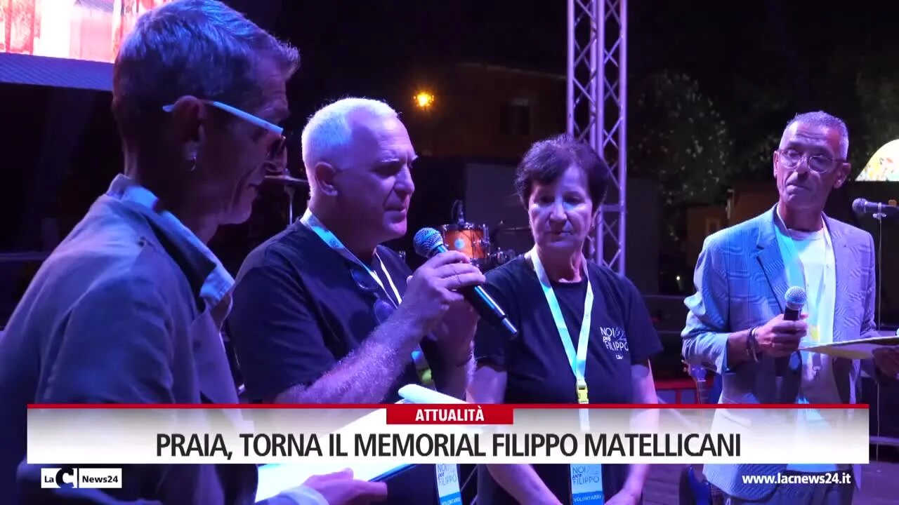 Praia, torna il memorial Filippo Matellicani