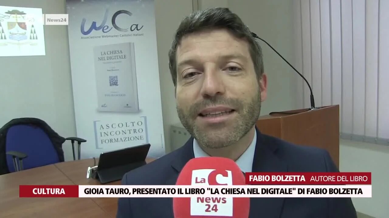 Gioia Tauro, presentato il libro \"La chiesa nel digitale\" di Fabio Bolzetta