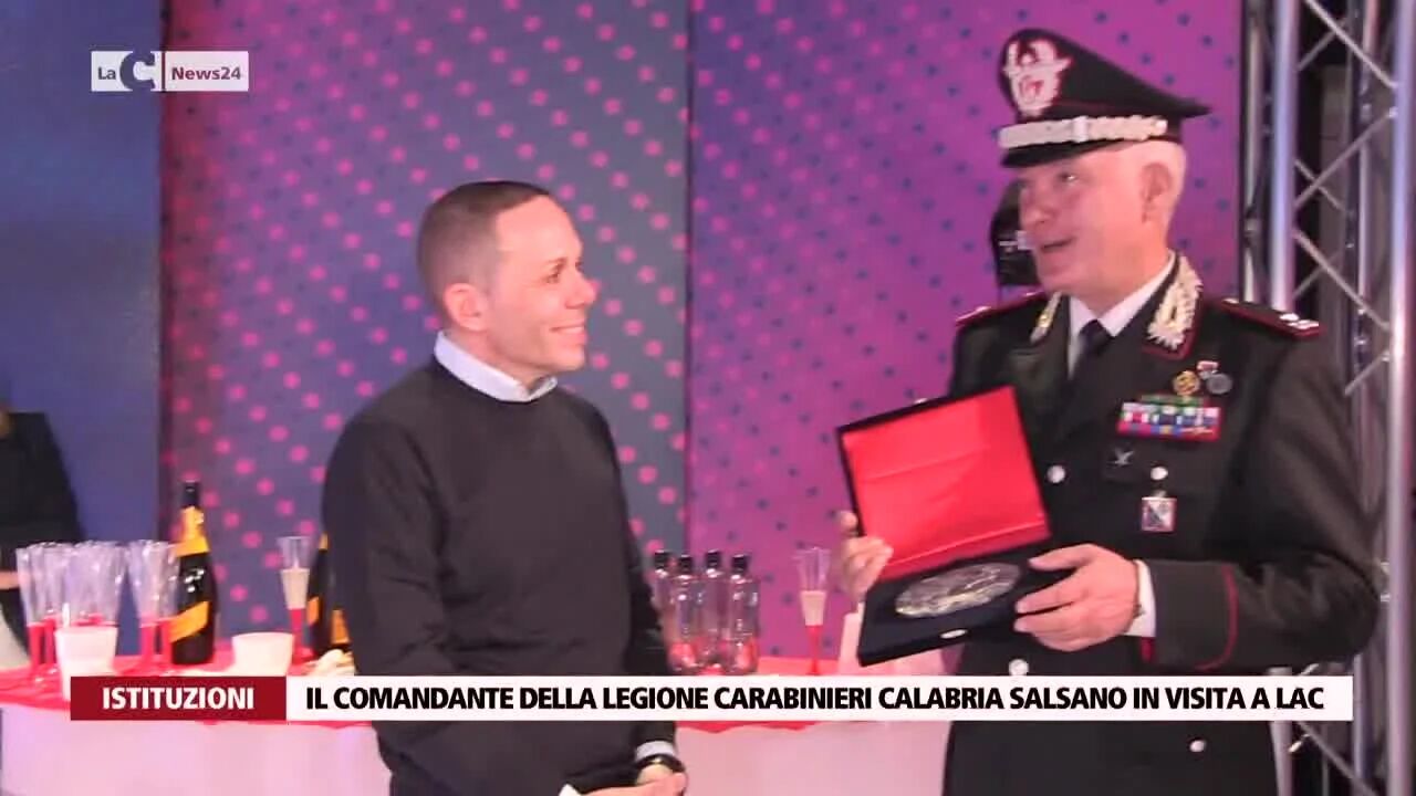 Il comandante della Legione carabinieri Calabria Salsano in visita a Lac