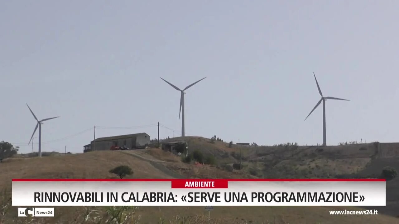 Rinnovabili in Calabria: «Serve una programmazione»