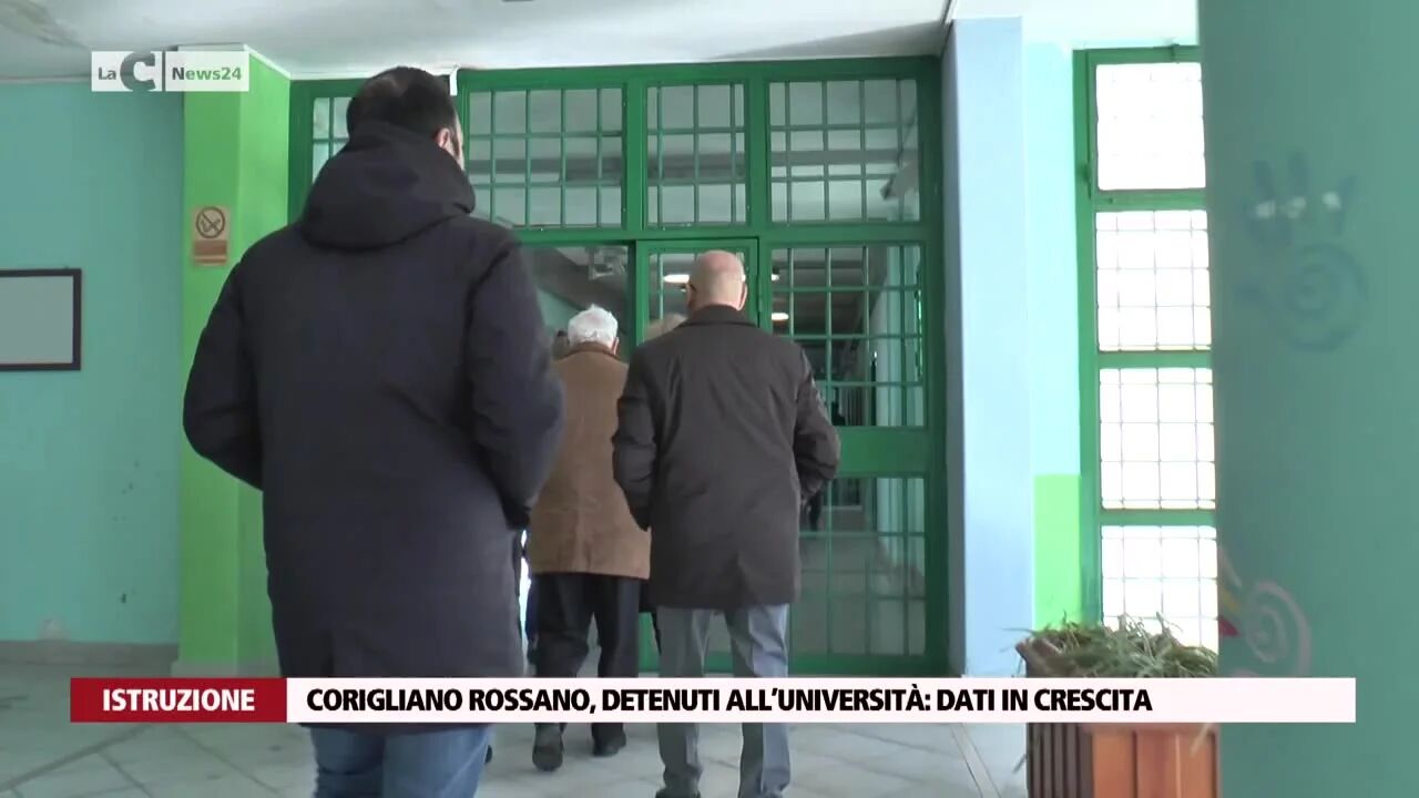 Corigliano Rossano, detenuti all’università, dati in crescita
