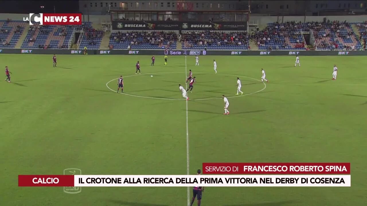 Il Crotone alla ricerca della prima vittoria nel derby di Cosenza