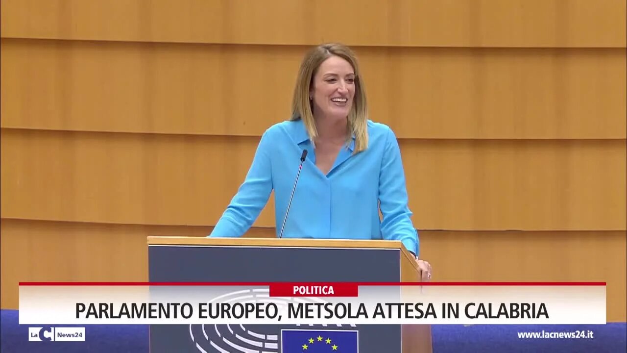 Parlamento Europeo, Metsola attesa in Calabria