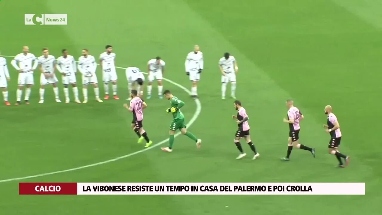 La Vibonese resiste un tempo in casa del Palermo e poi crolla