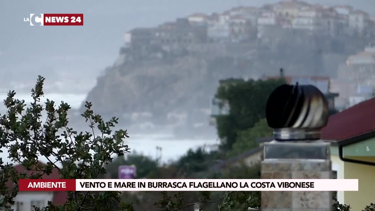 Vento e mare in burrasca flagellano la costa vibonese