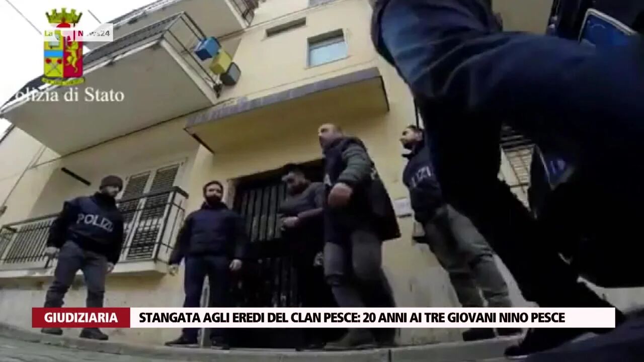 Stangata agli eredi del clan Pesce: 20 anni ai tre giovani Nino Pesce