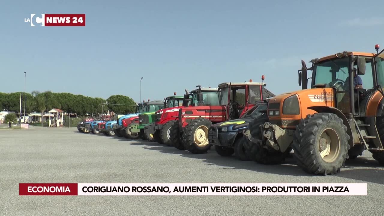 Corigliano Rossano, aumenti vertiginosi: produttori in piazza