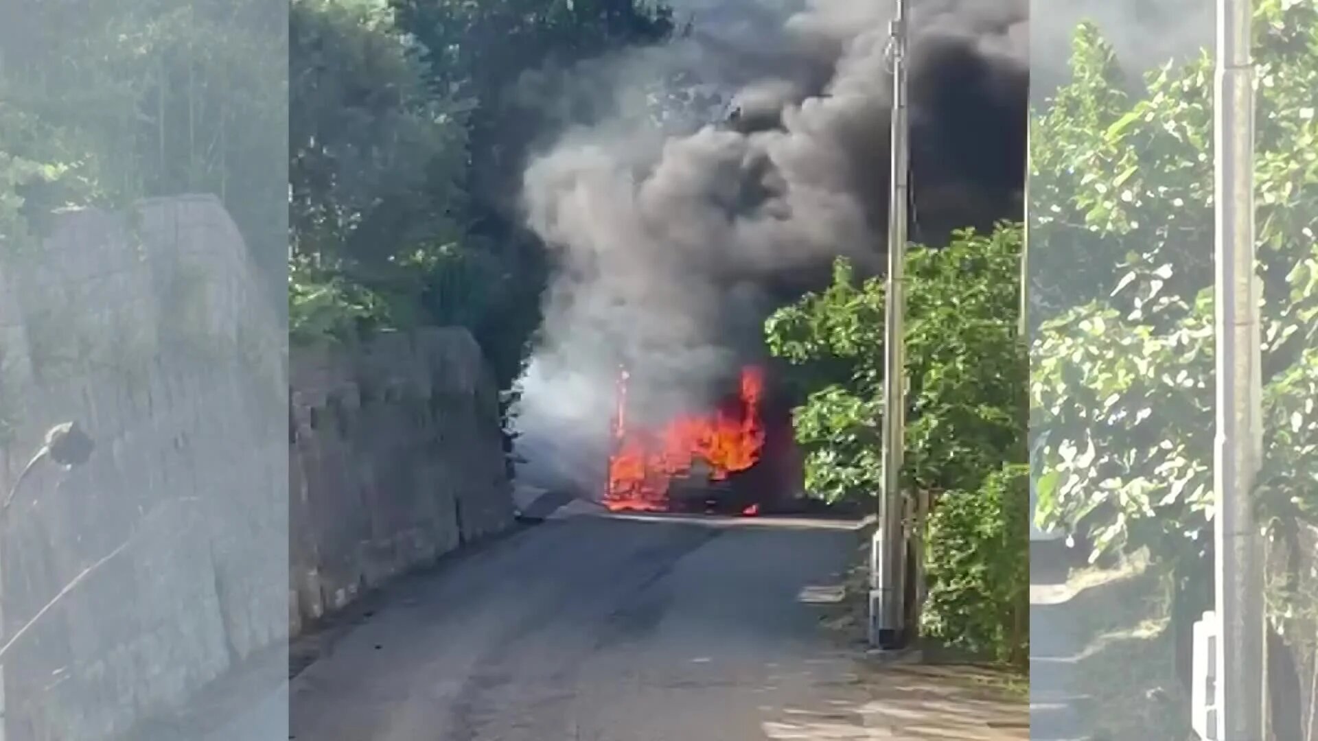 Cetraro, pullman in fiamme sulla strada: la ricostruzione ed il video
