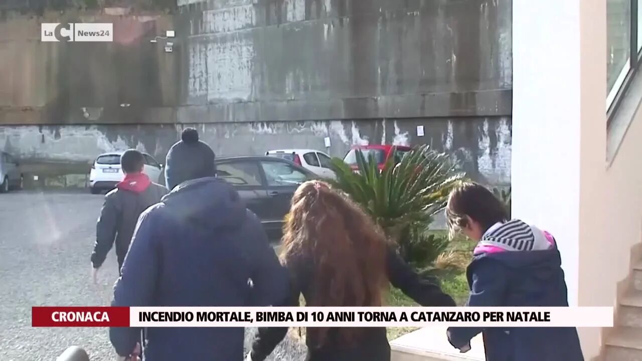 Incendio mortale, bimba di 10 anni torna a Catanzaro per Natale