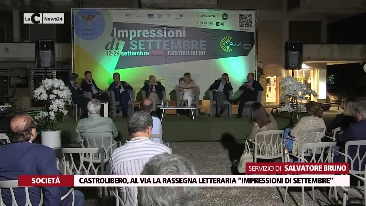 Castrolibero, al via la rassegna letteraria “Impressioni di Settembre”