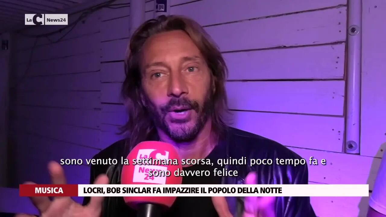 Locri, Bob Sinclar fa impazzire il popolo della notte