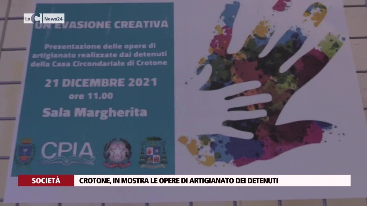 Crotone, in mostra le opere di artigianato dei detenuti