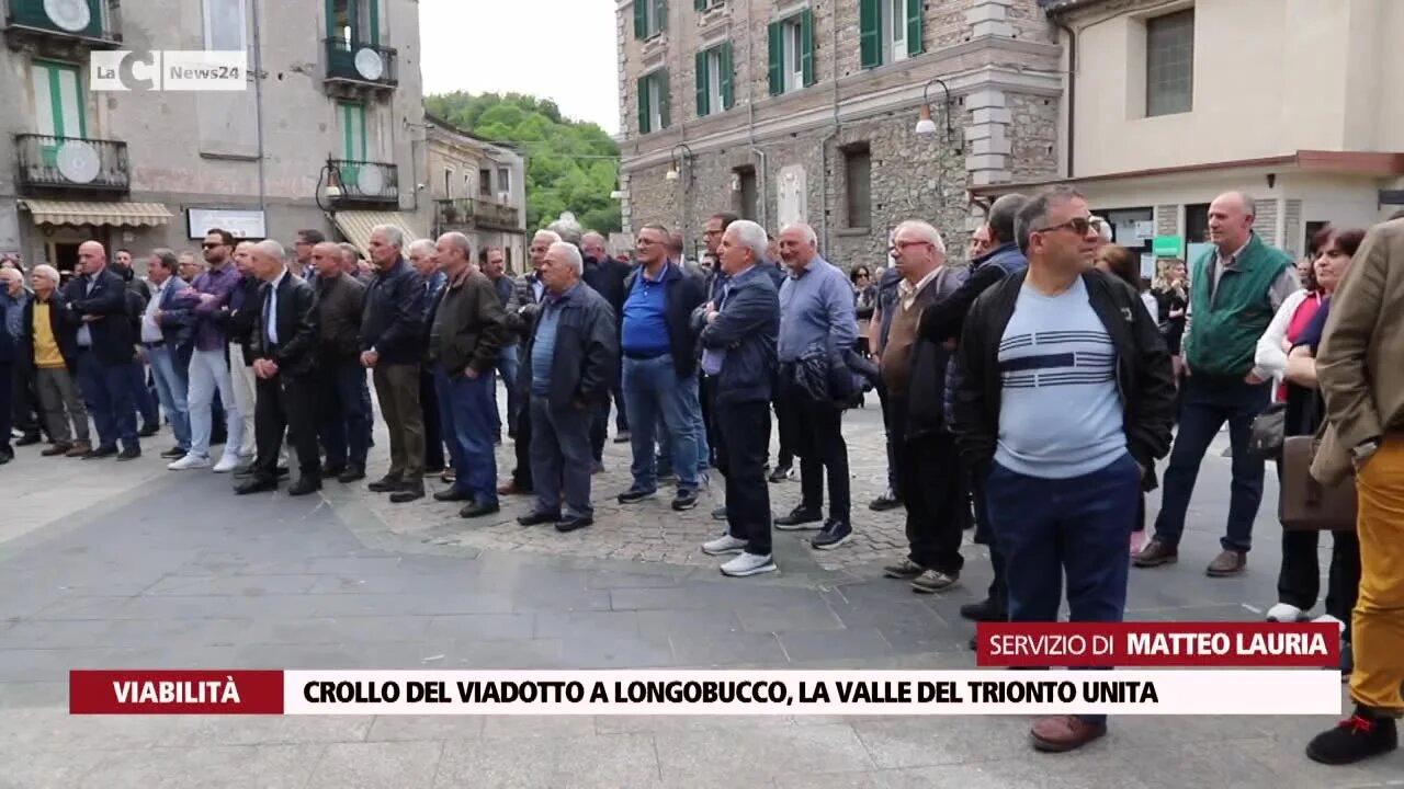 Crollo del viadotto a Longobucco, la valle del Trionto unita