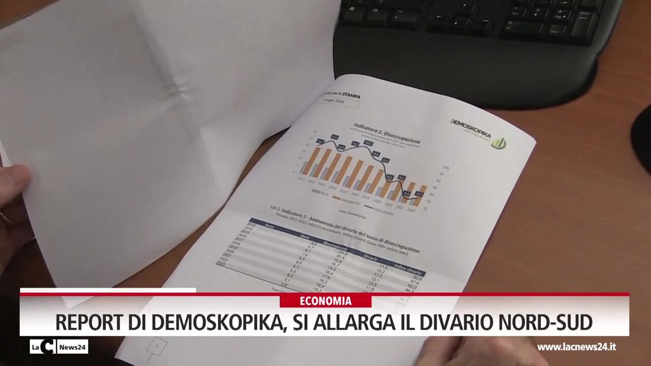Report di Demoskopika, si allarga il divario nord-sud