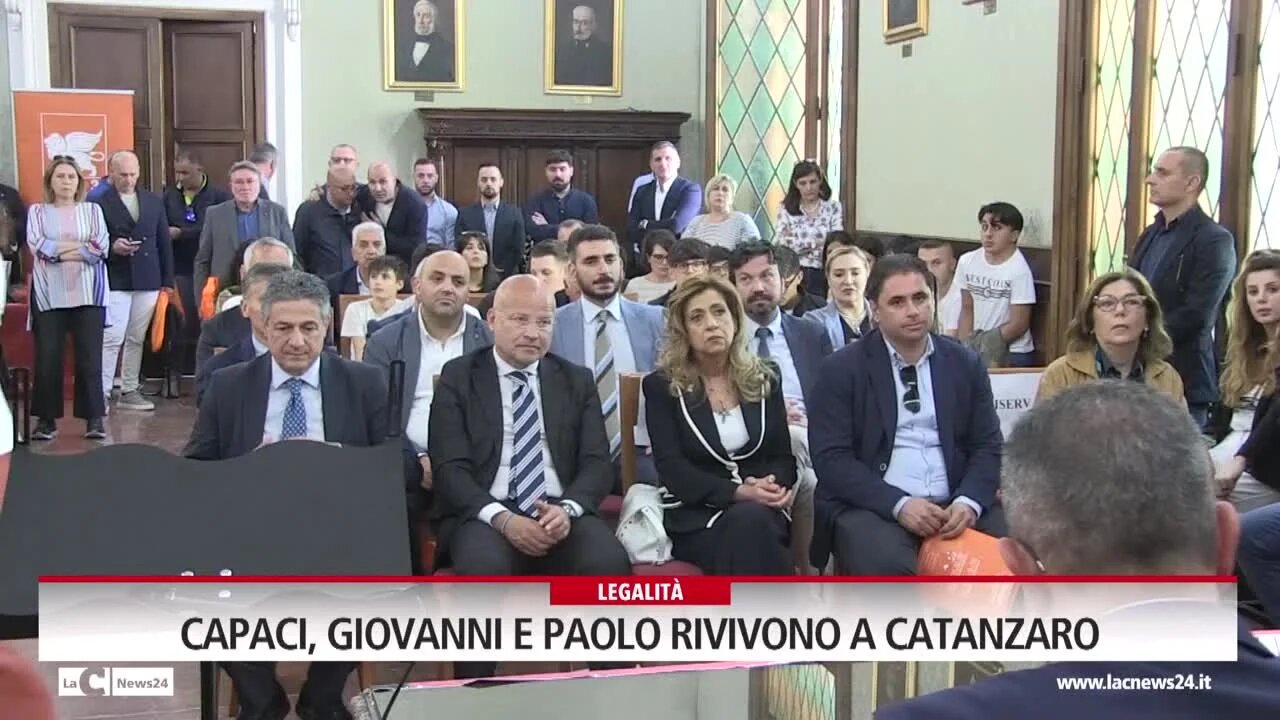 Capaci, Giovanni e Paolo rivivono a Catanzaro