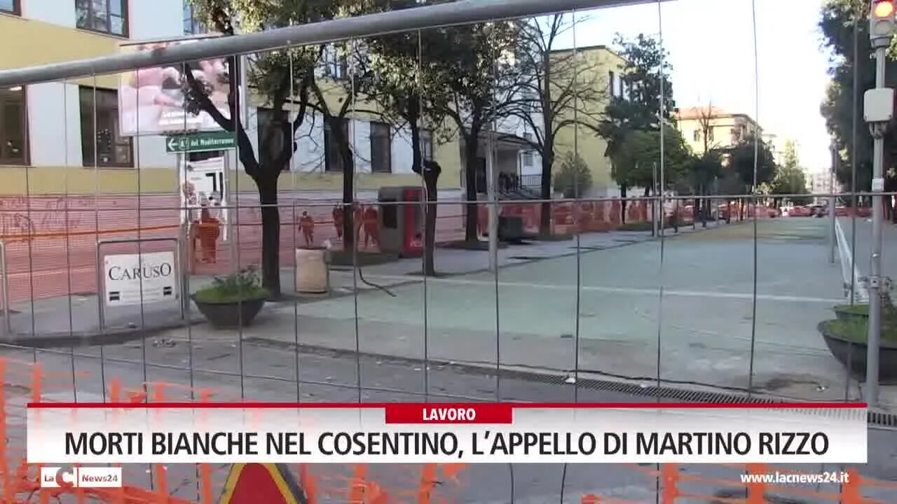 Morti bianche nel Cosentino, l’appello di Martino Rizzo