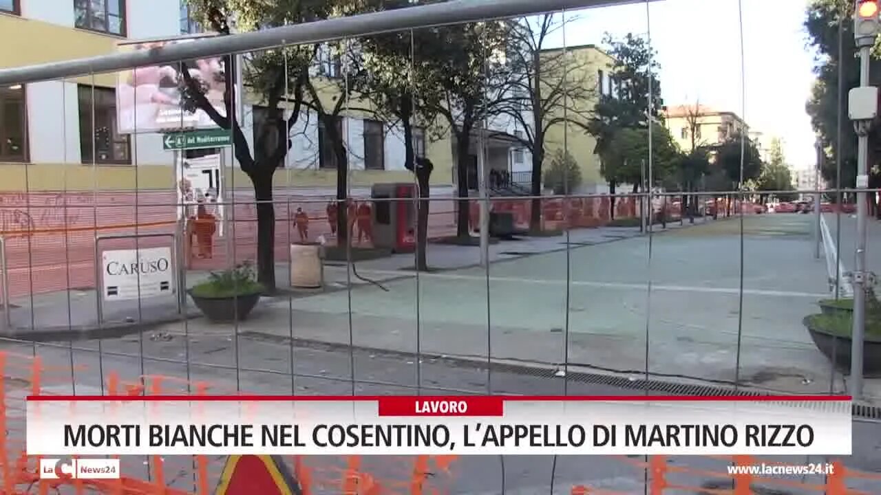 Morti bianche nel Cosentino, l’appello di Martino Rizzo