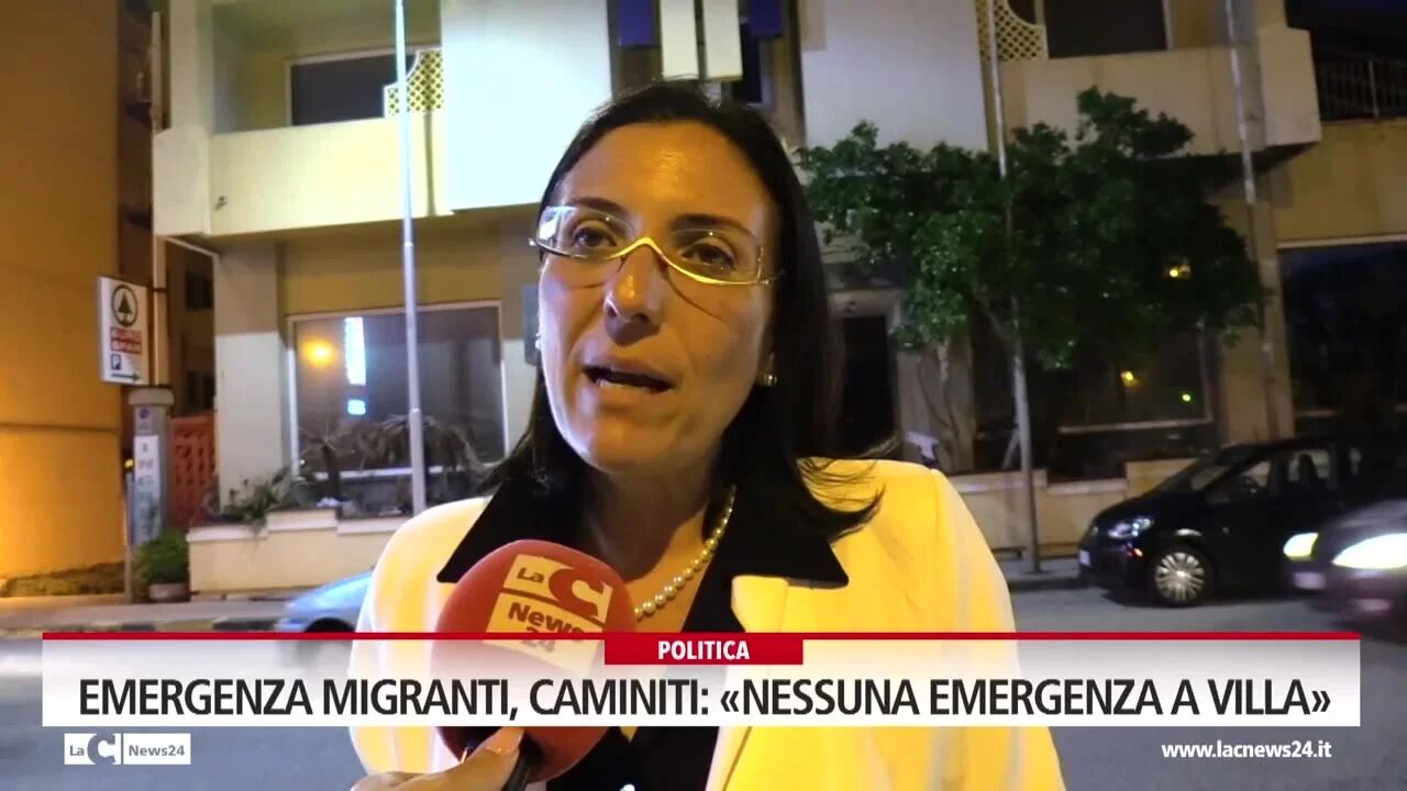 Emergenza migranti, Caminiti: «Nessuna emergenza a Villa»