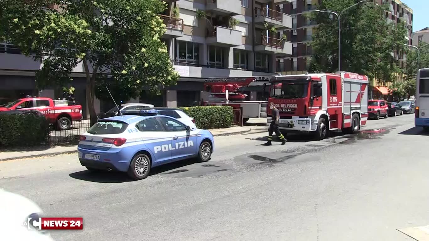 Incendio Viale Falcone Cosenza