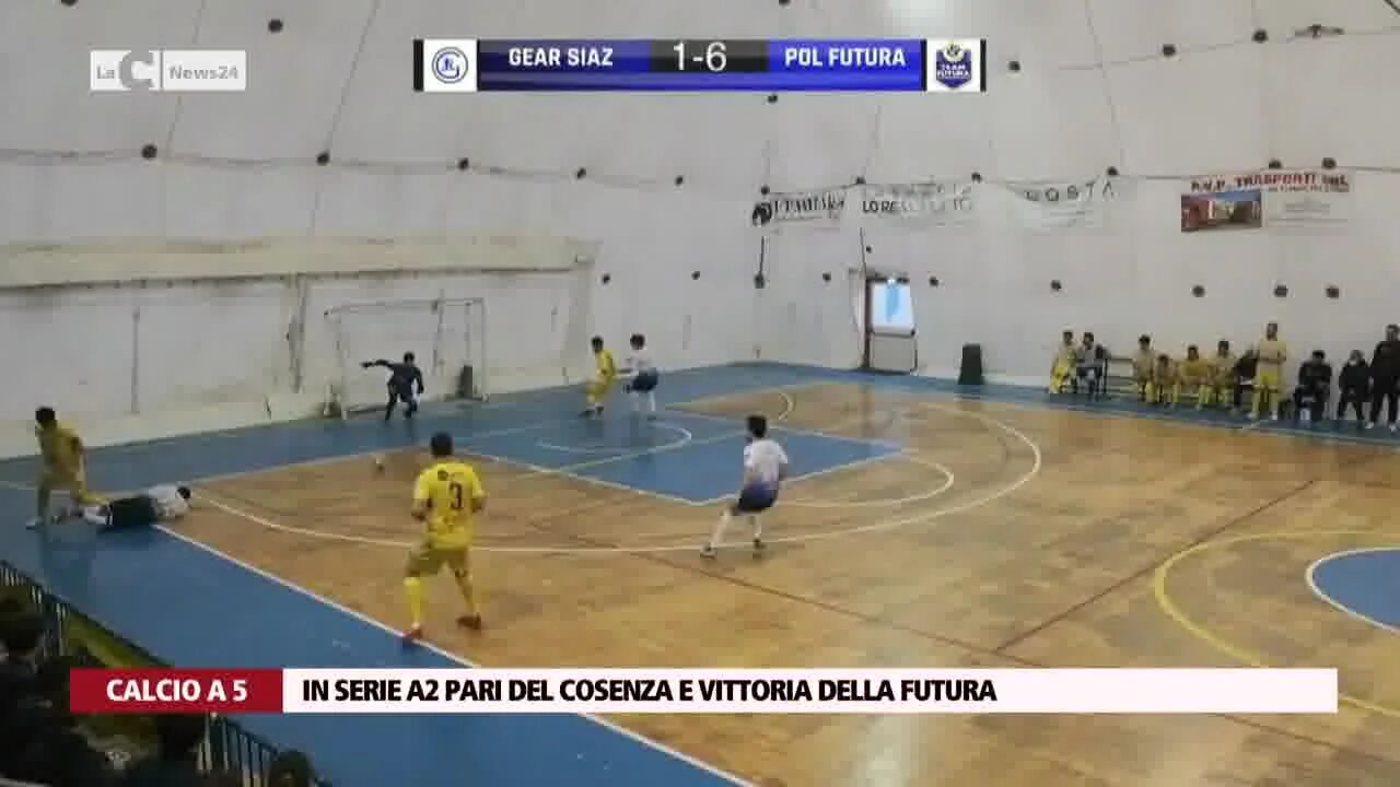 In serie A2 pari del Cosenza e vittoria della Futura
