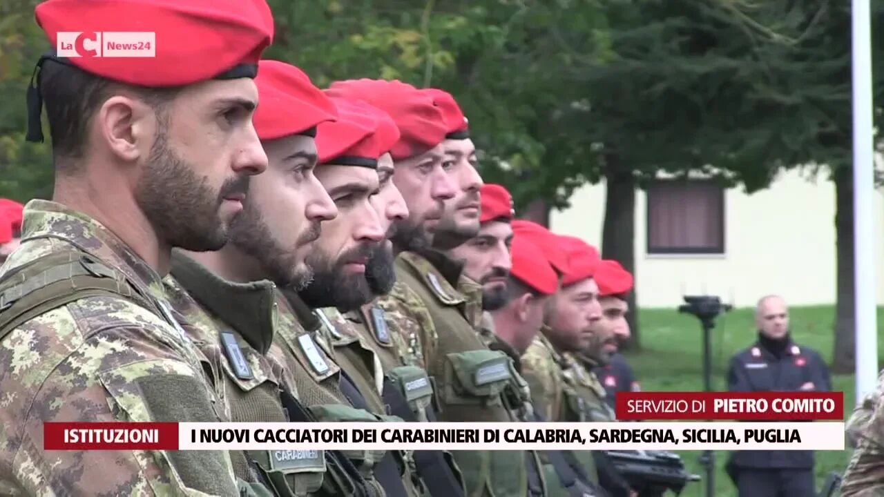 I nuovi Cacciatori dei carabinieri di Calabria, Sardegna, Sicilia, Puglia