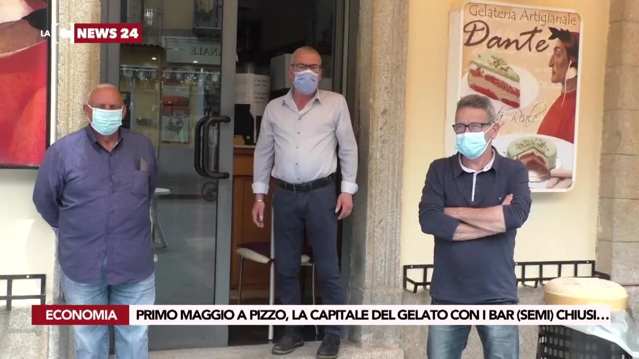 Primo Maggio a Pizzo, la capitale del gelato con i bar (semi) chiusi…