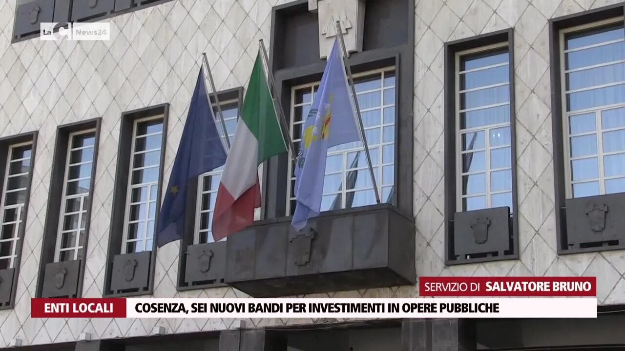 Cosenza, sei nuovi bandi per investimenti in opere pubbliche