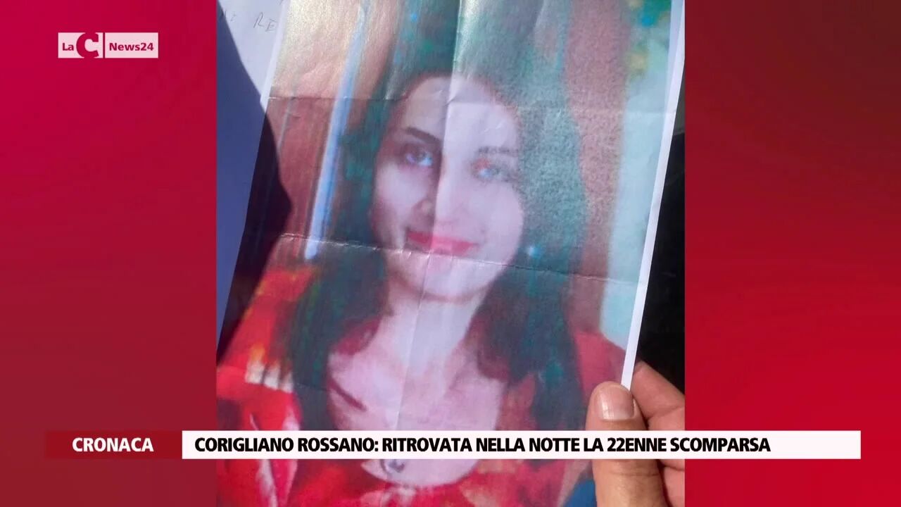 Corigliano Rossano: ritrovata nella notte la 22enne scomparsa
