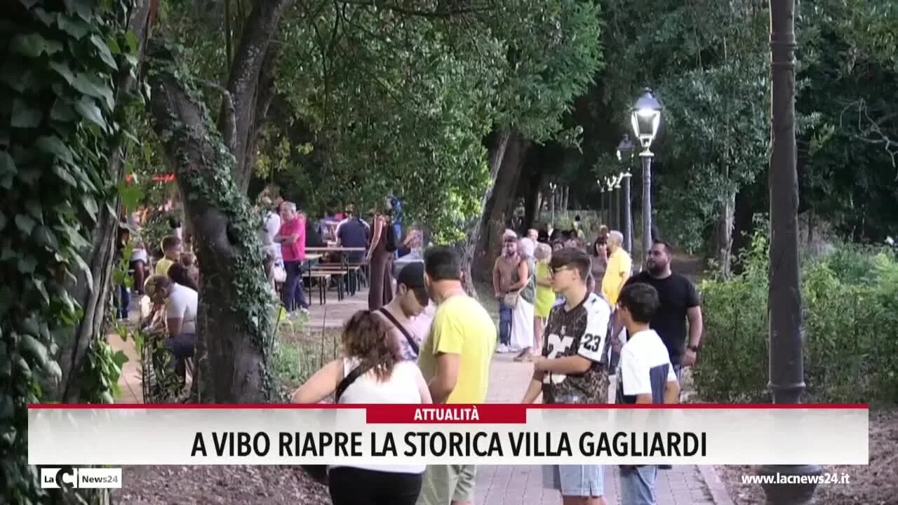 Tra ricordi e novità, Villa Gagliardi torna ai cittadini vibonesi dopo 3 anni di chiusura e un restauro da 900mila euro - VIDEO