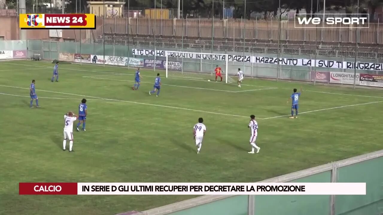 In Serie D gli ultimi recuperi per decretare la promozione