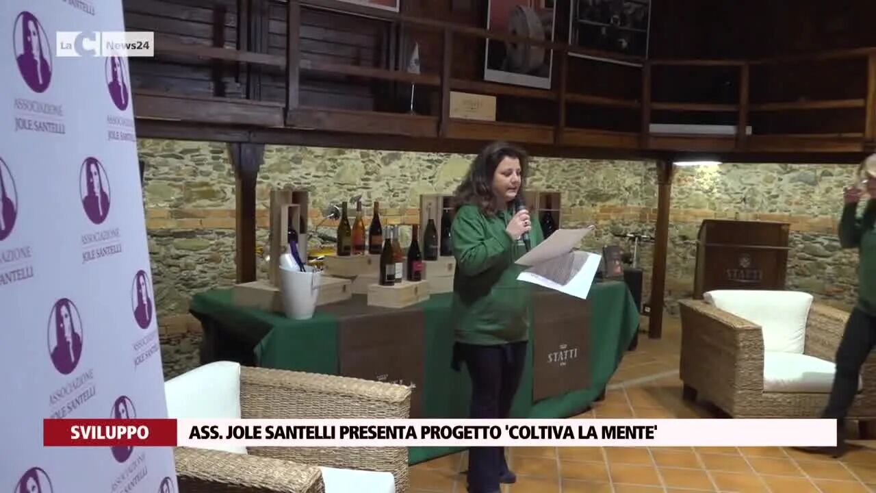 Ass. Jole Santelli presenta progetto 'Coltiva la mente'