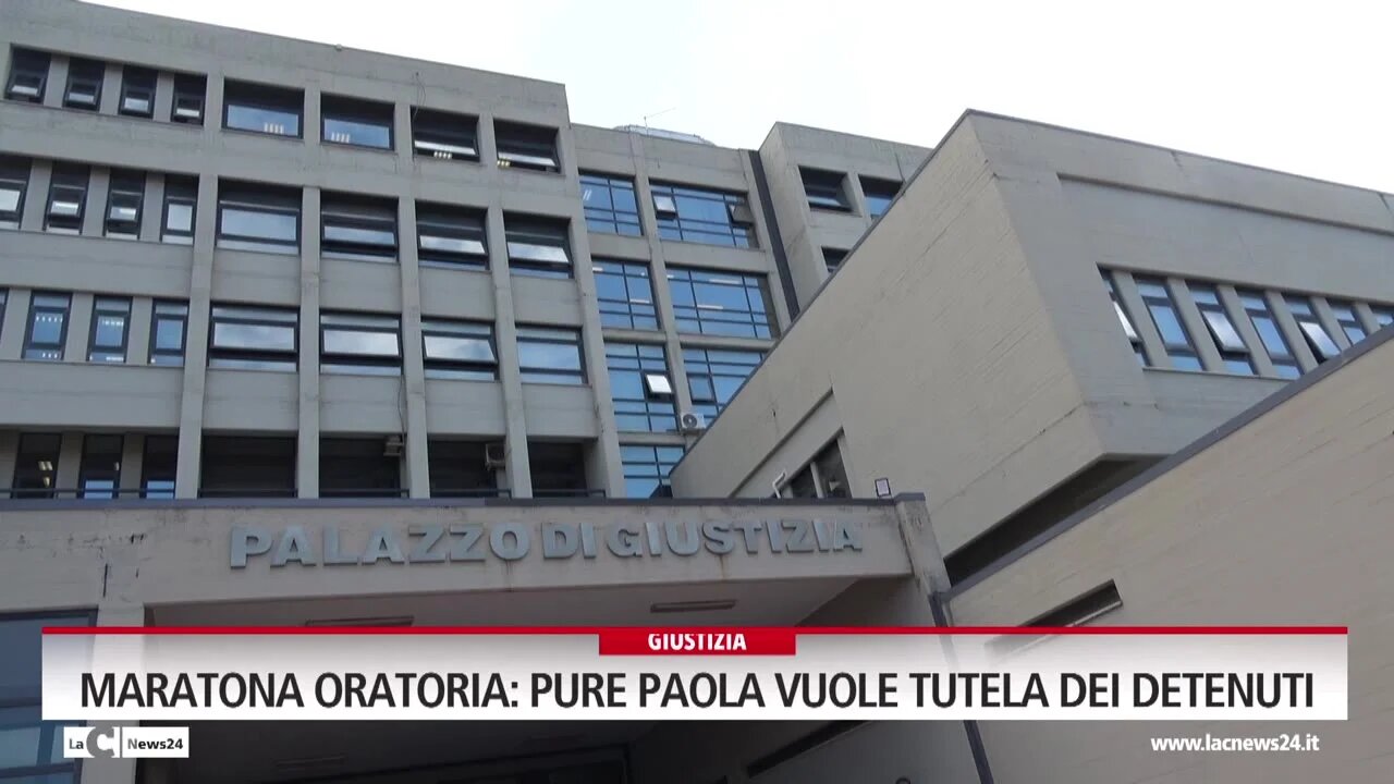 Maratona oratoria, pure Paola vuole tutela dei detenuti