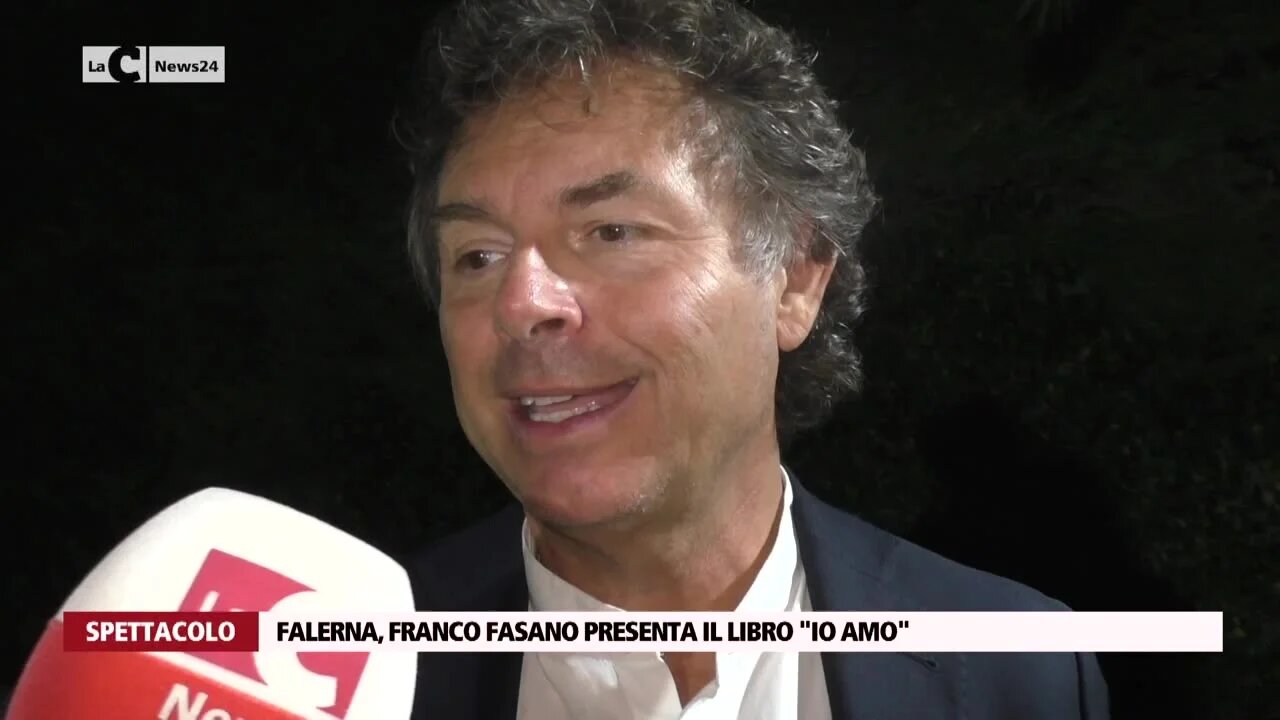 Falerna, Franco Fasano presenta il libro \"Io Amo\"