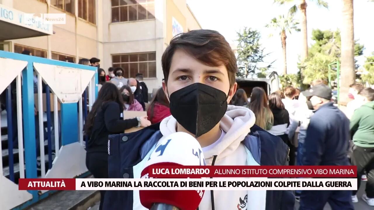 A Vibo Marina la raccolta di beni per le popolazioni colpite dalla guerra