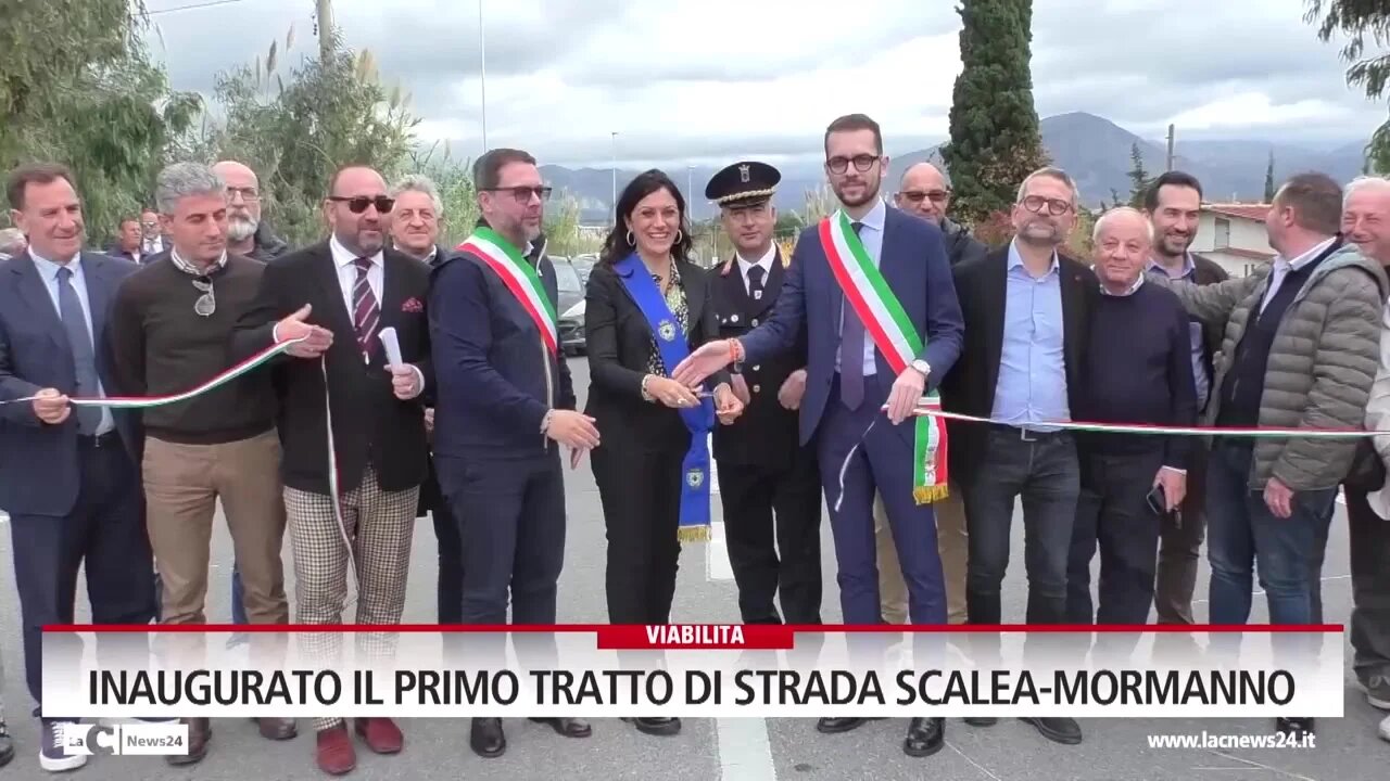 Inaugurato il primo tratto di strada Scalea-Mormanno