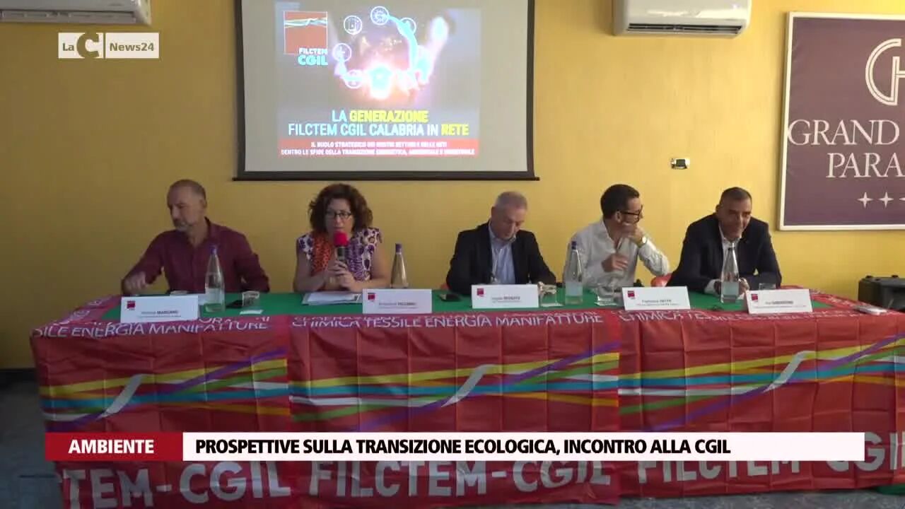 Prospettive sulla transizione ecologica, incontro alla Cgil