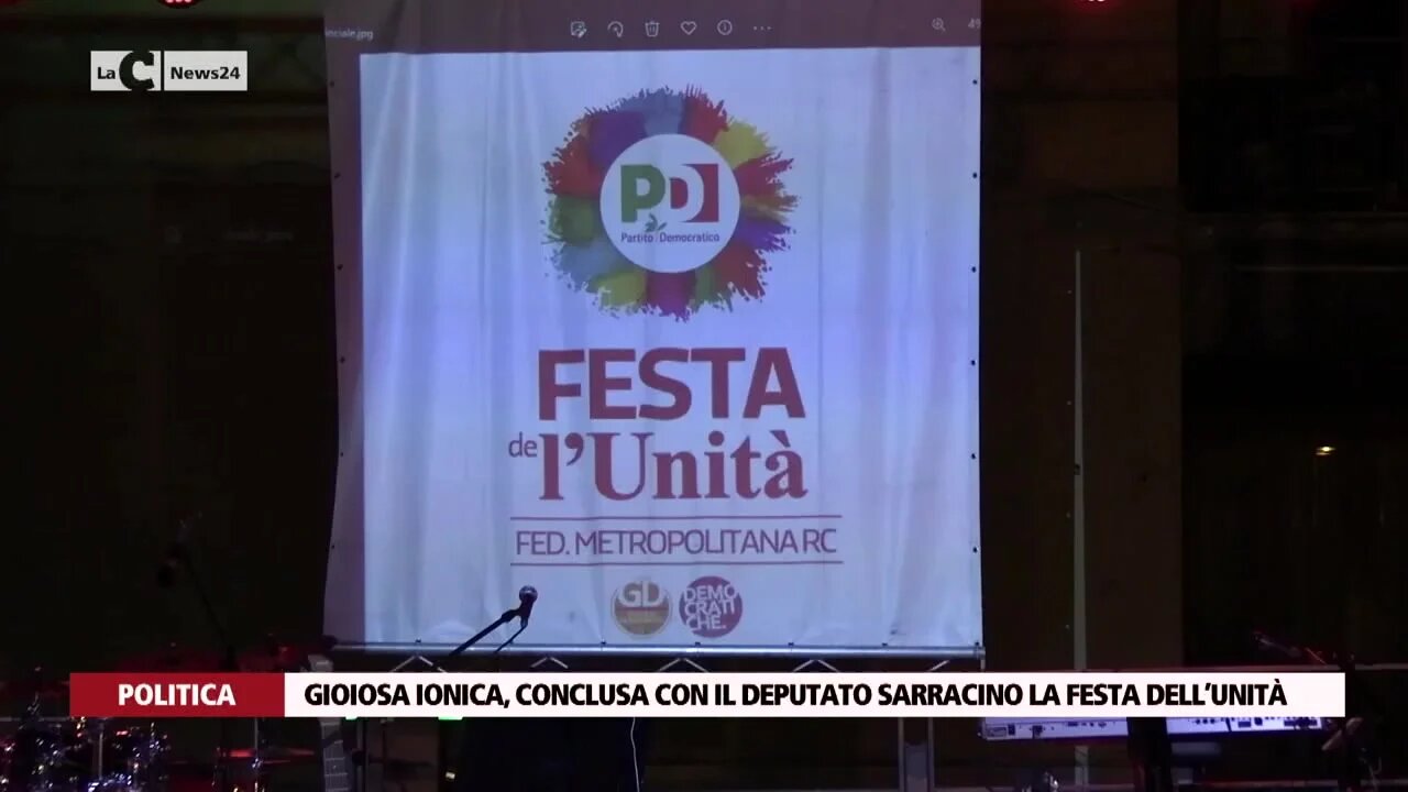 Gioiosa Ionica, conclusa con il deputato Sarracino la Festa dell’Unità