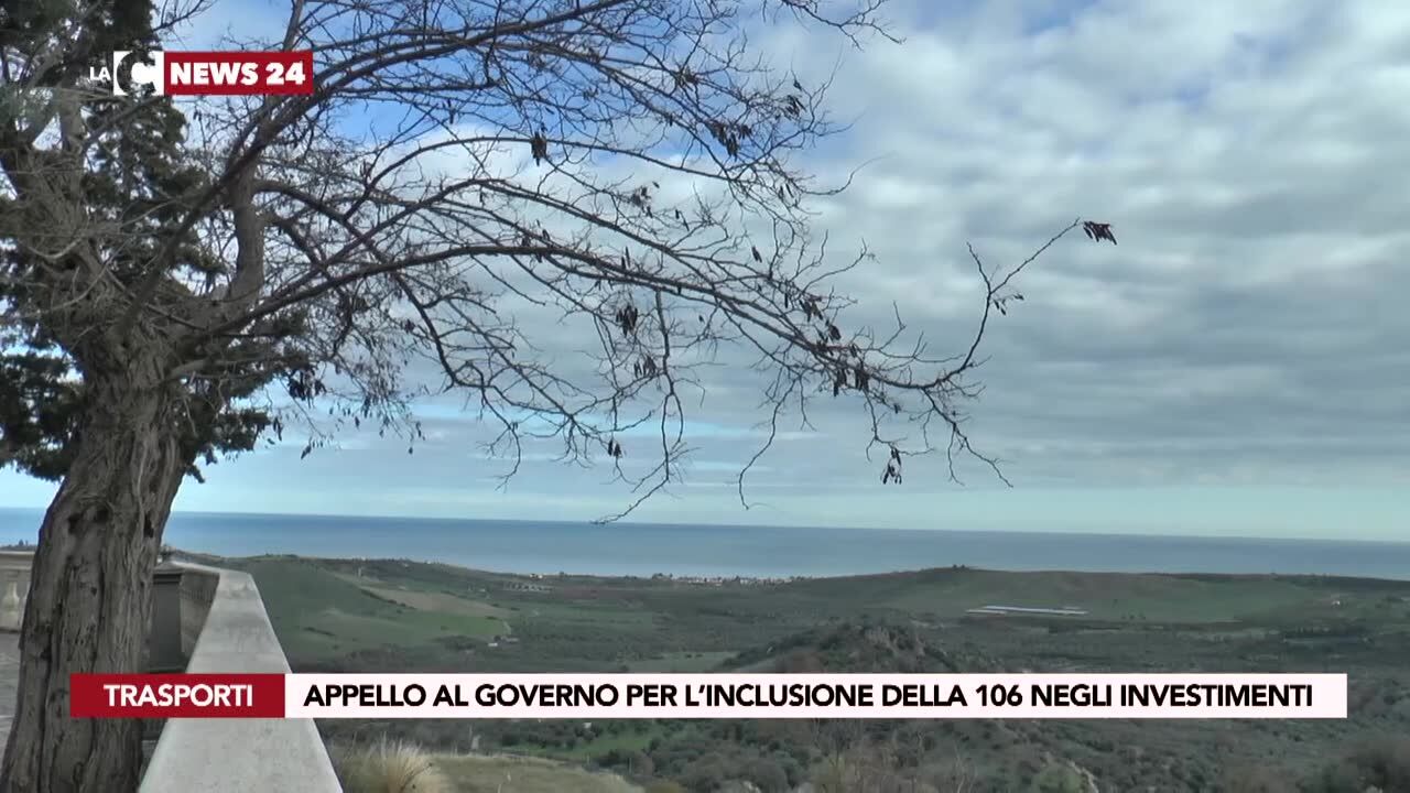 Appello al governo per l’inclusione della 106 negli investimenti