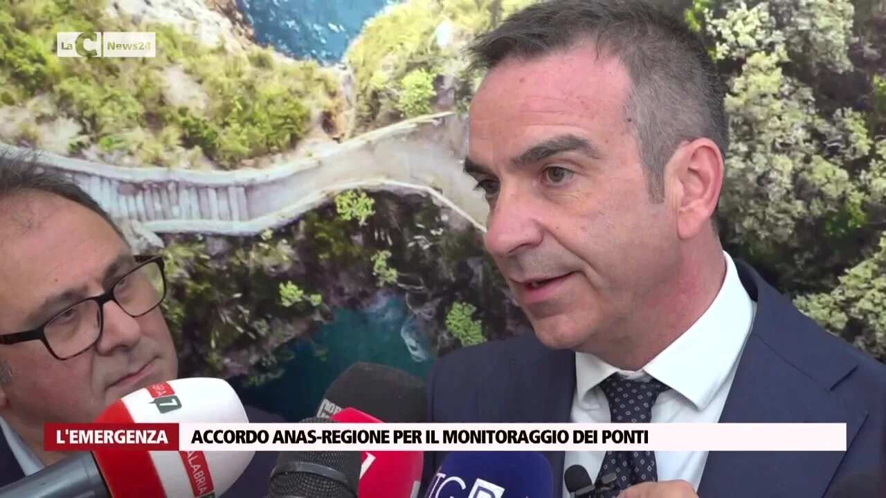 Accordo Anas-Regione per il monitoraggio dei ponti