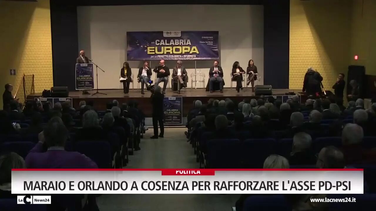 Maraio e Orlando a Cosenza per rafforzare l'asse Pd-Psi