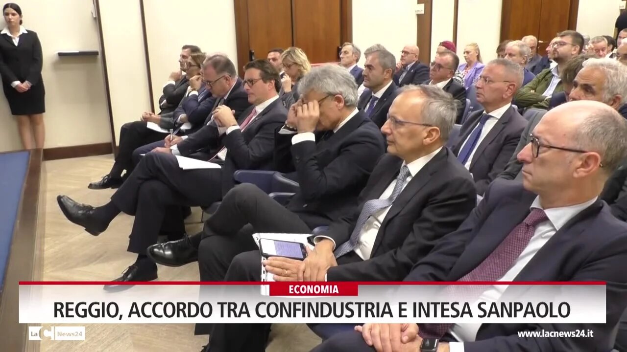 Reggio, accordo tra Confindustria e Intesa Sanpaolo