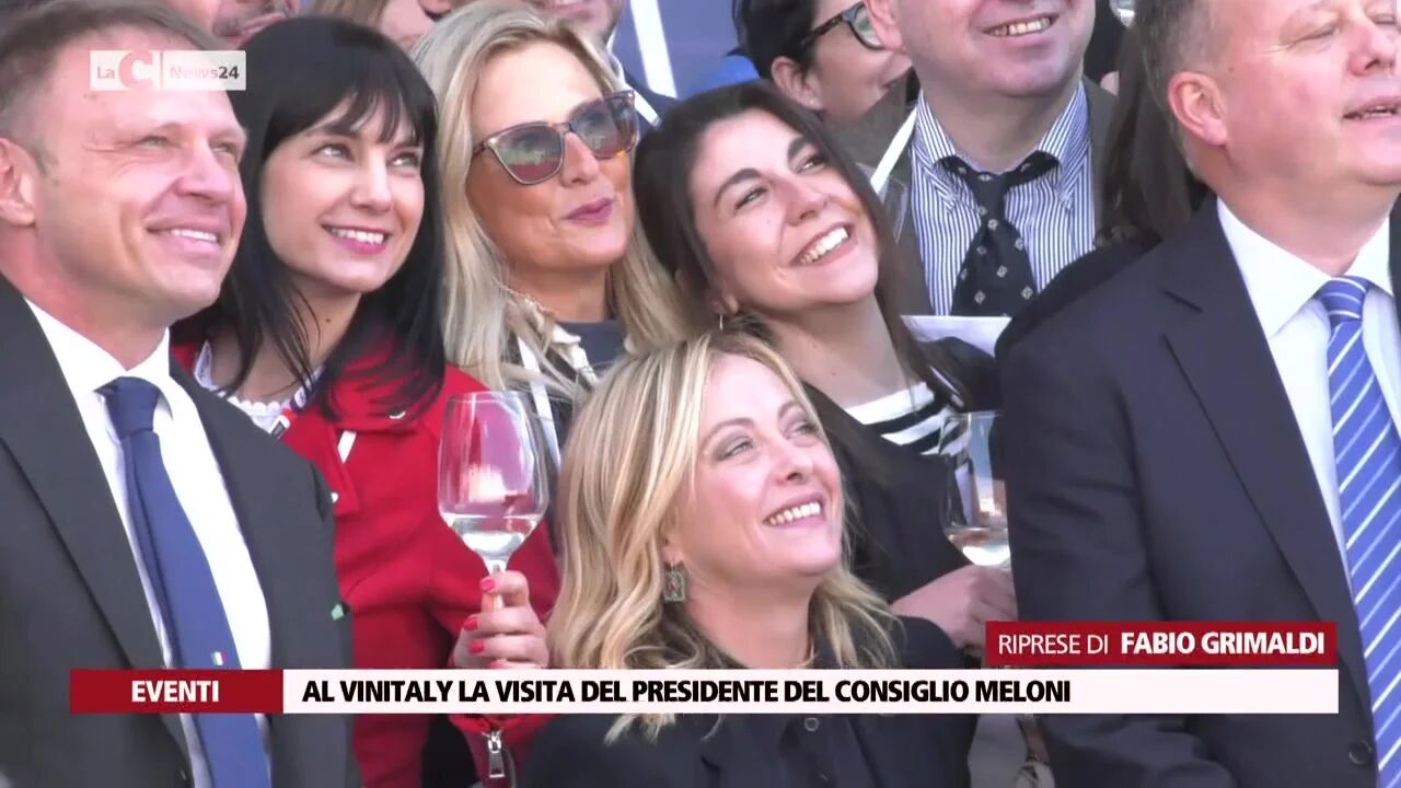 Al Vinitaly la visita del presidente del consiglio Meloni