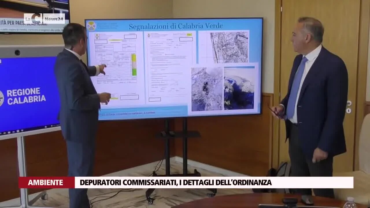 Depurazione Calabria, il pugno duro di Occhiuto: «Per i Comuni quasi tre milioni di euro ma tolleranza zero»