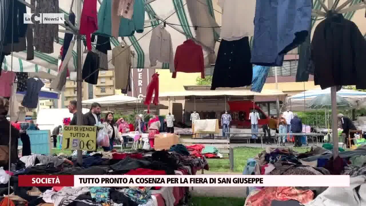 Tutto pronto a Cosenza per la fiera di San Giuseppe
