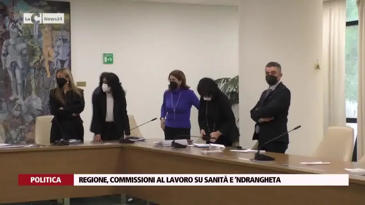 Regione, commissioni al lavoro su sanità e ’ndrangheta