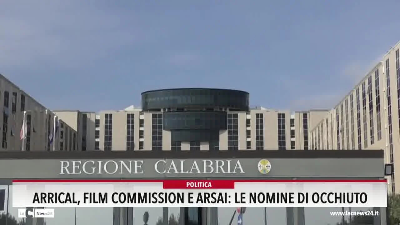 Arrical, Film Commission e Arsai  le nomine di Occhiuto