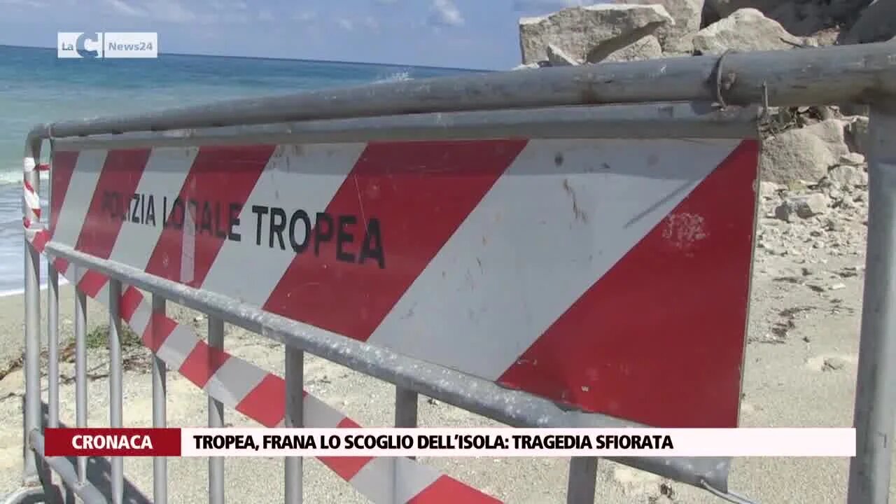 Tropea, frana lo scoglio dell’Isola: tragedia sfiorata