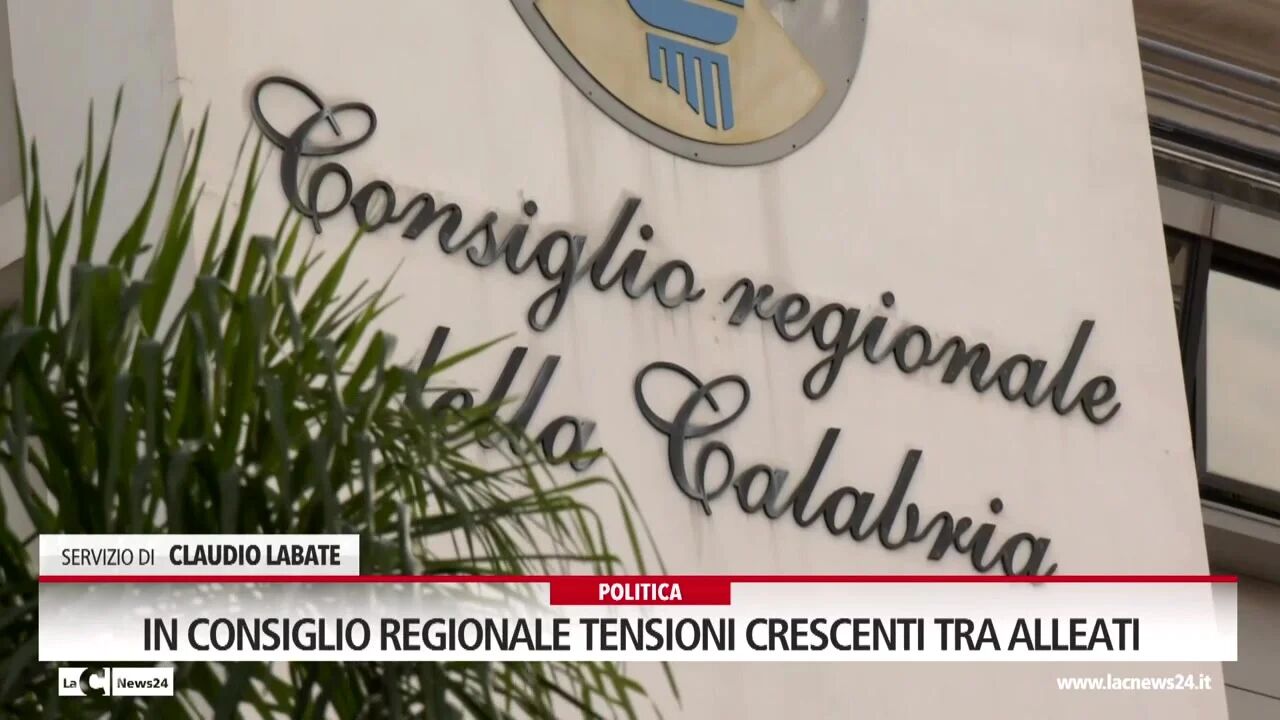 In consiglio regionale tensioni crescenti tra alleati