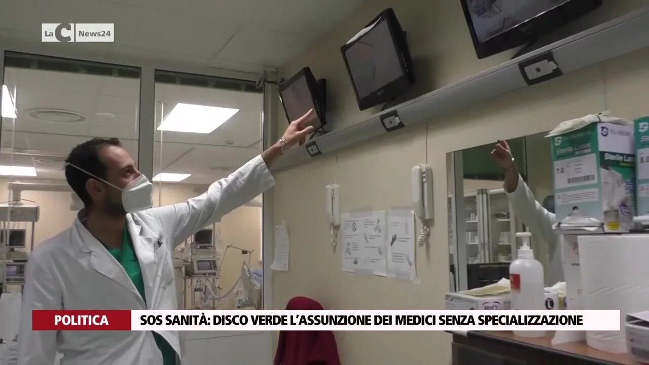 Sos sanità: disco verde l’assunzione dei medici senza specializzazione