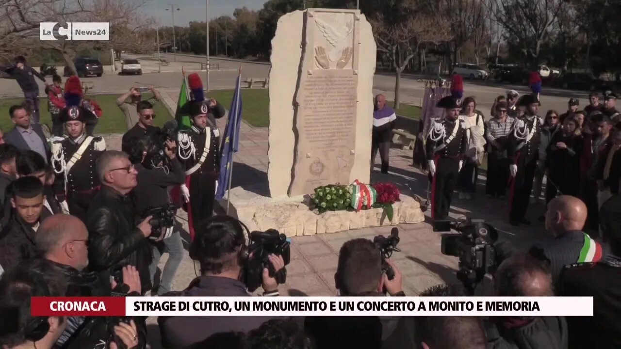 Strage di Cutro, un monumento e un concerto a monito e memoria